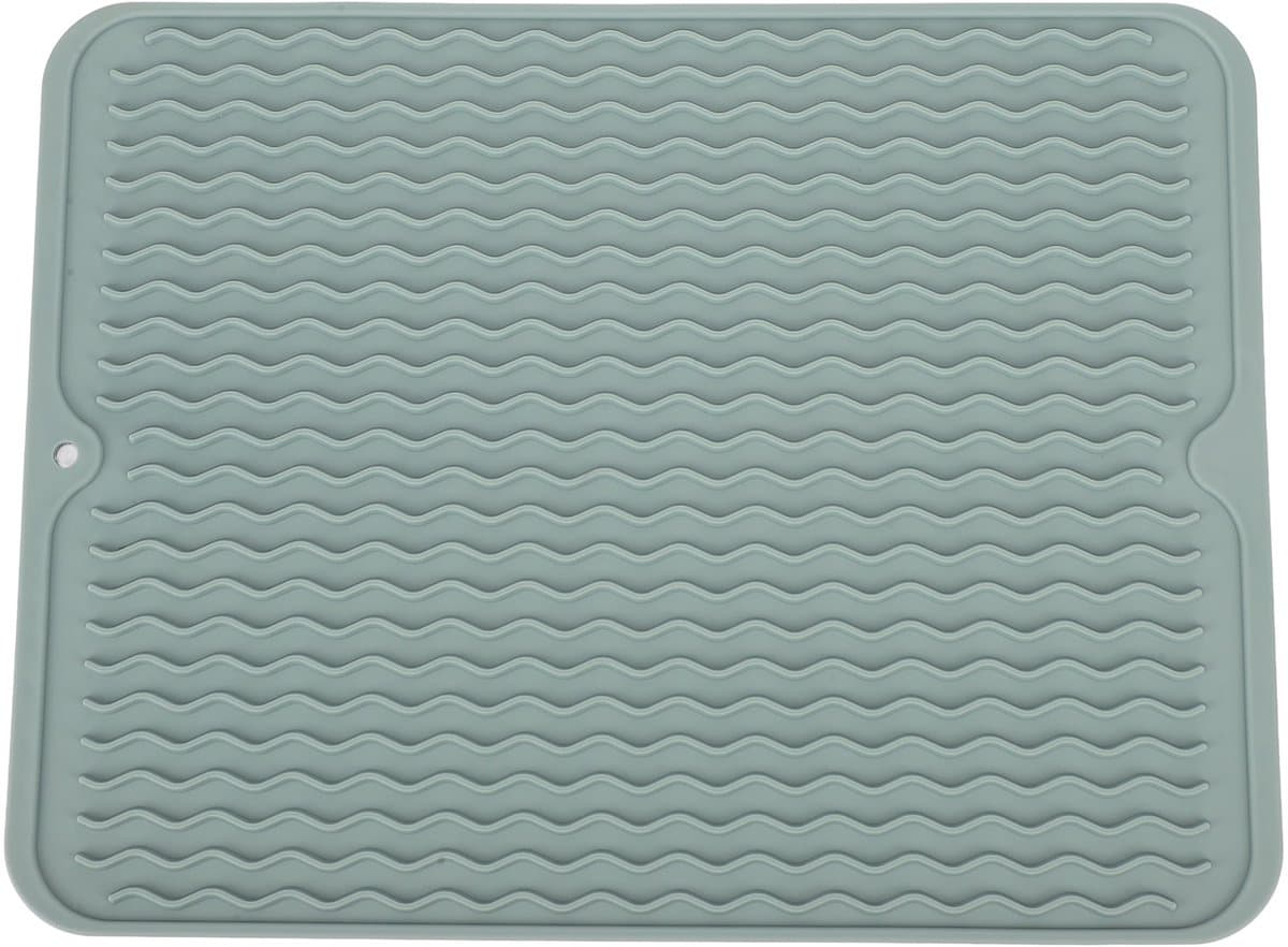 Afwasmat van Zacht Rubber - Hittebestendig, Antislip - 40x31cm - Voor Keukenblad en Brede Toepassing (Groen)