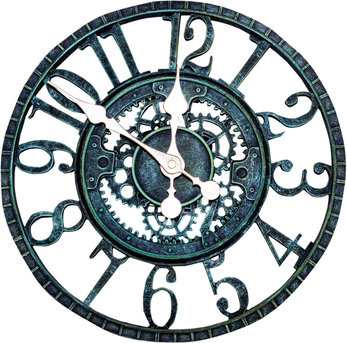 St. Helens Home & Garden Vintage Open Wandklok – 30 cm – Weerbestendig - Werkt op batterijen
