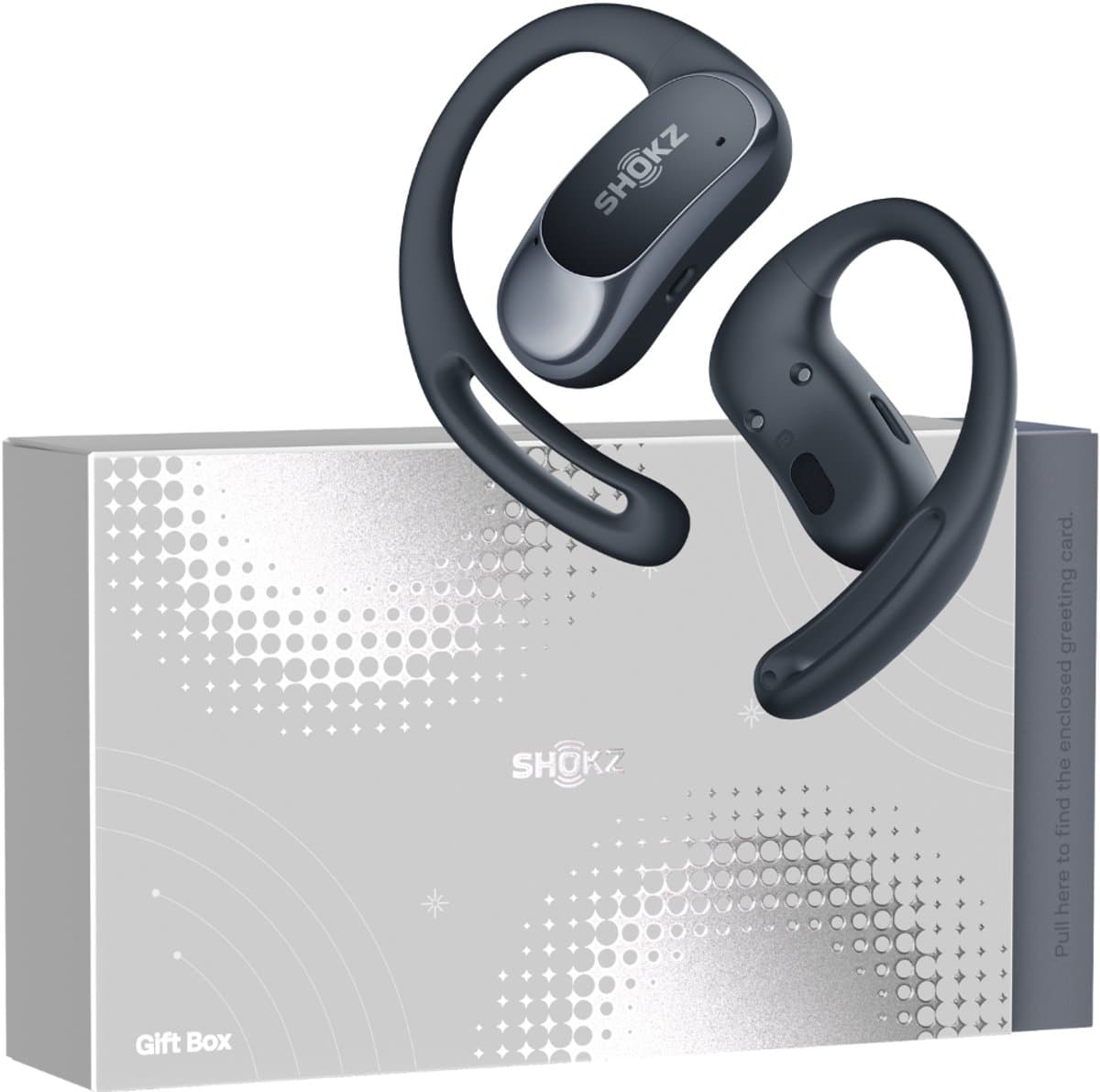 Shokz Gift Box OpenFit Air met Hoesje - Open-ear - Sporthoofdtelefoon - Draadloze Oordopjes - Zwart