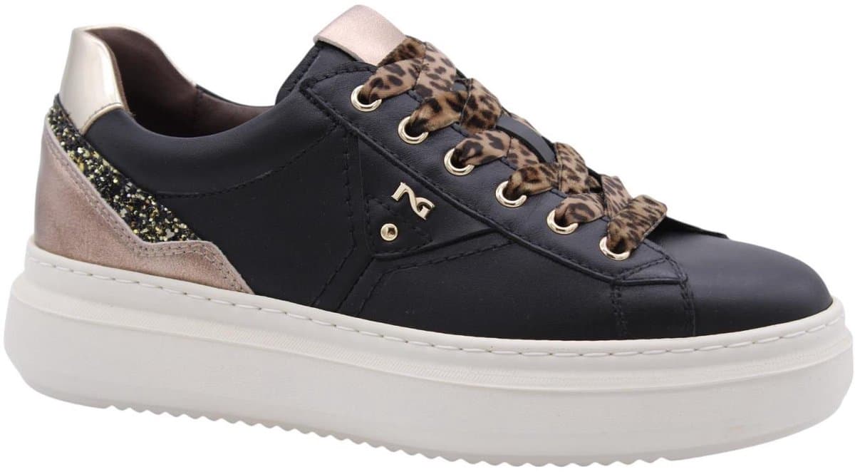 Nerogiardini Sneaker Black Glove Munar Col.Peat T.Glitter Gr.Top Sab - Streetwear - Vrouwen