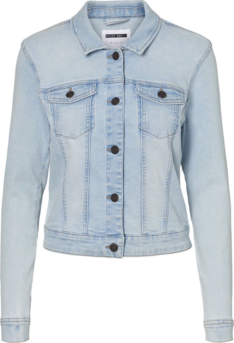 NOISY MAY NMDEBRA L/S DENIM JACKET LB NOOS Dames Jas - Maat L