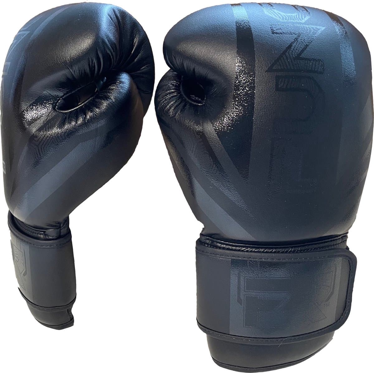 PunchR™ Bokshandschoenen Electric Zwart Zwart Microfiber - 10 OZ