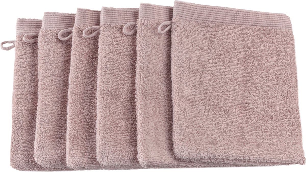 Casilin - Como - Washandjes 6 stuks Hotelkwaliteit - 100% katoen - Zacht en Absorberend - Roze