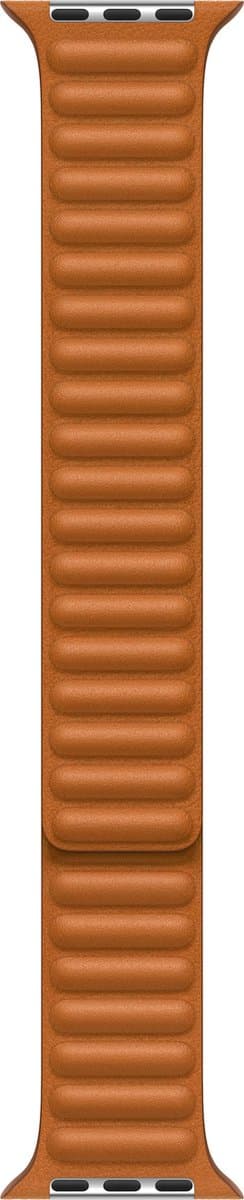 Apple Watch Leather Link - 45mm - Golden Brown - M/L - voor Apple Watch SE/5/6/7