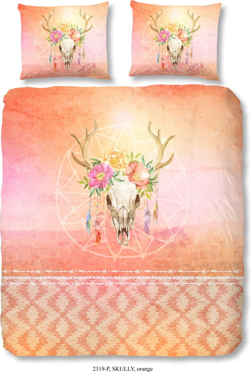 Good Morning Dekbedovertrek -  Skully - 140 x 200/220 cm - 100% Katoen