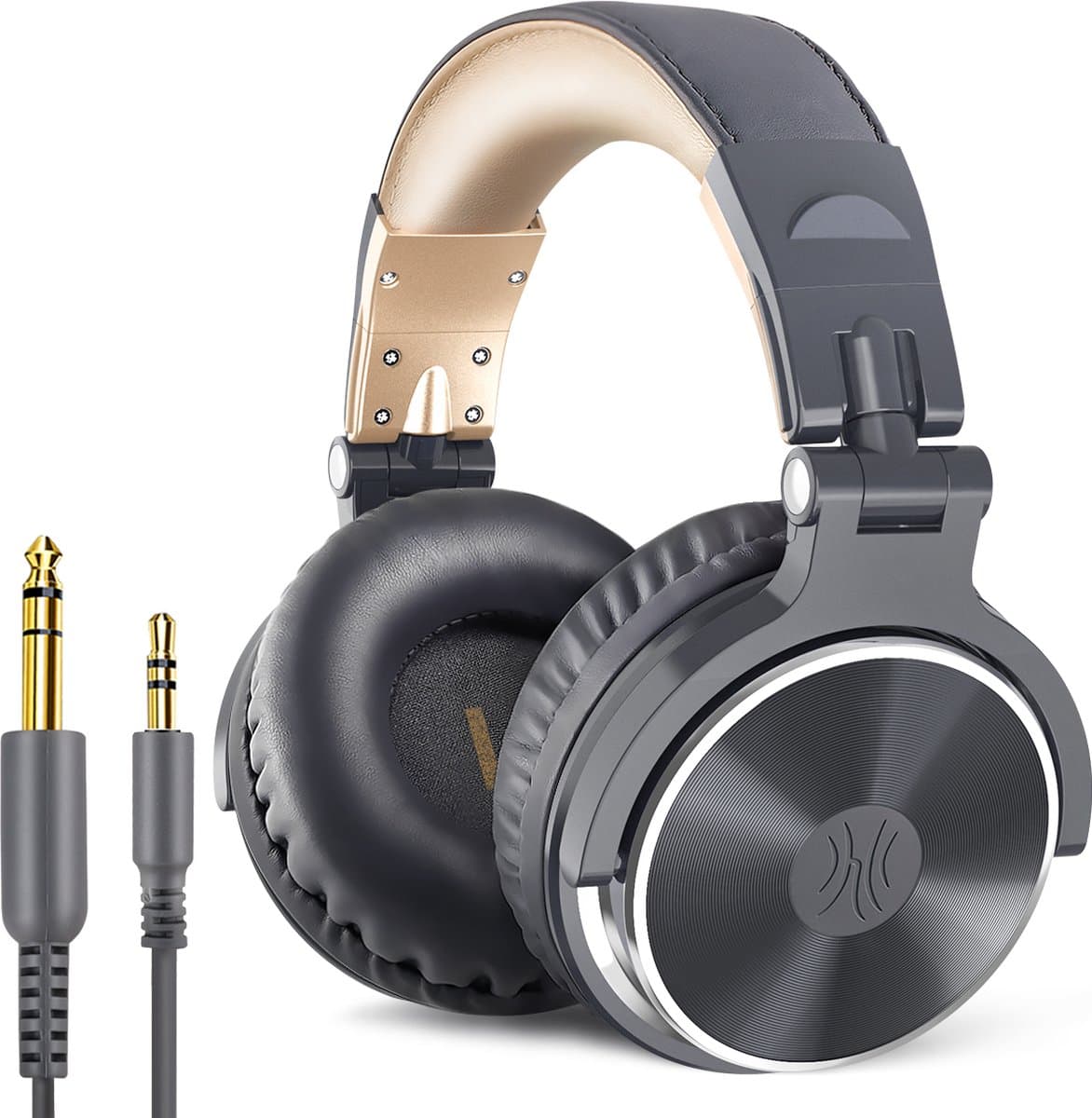 OneOdio - Pro 10 Grijs/Goud - Bedrade hoofdtelefoon - Over ear