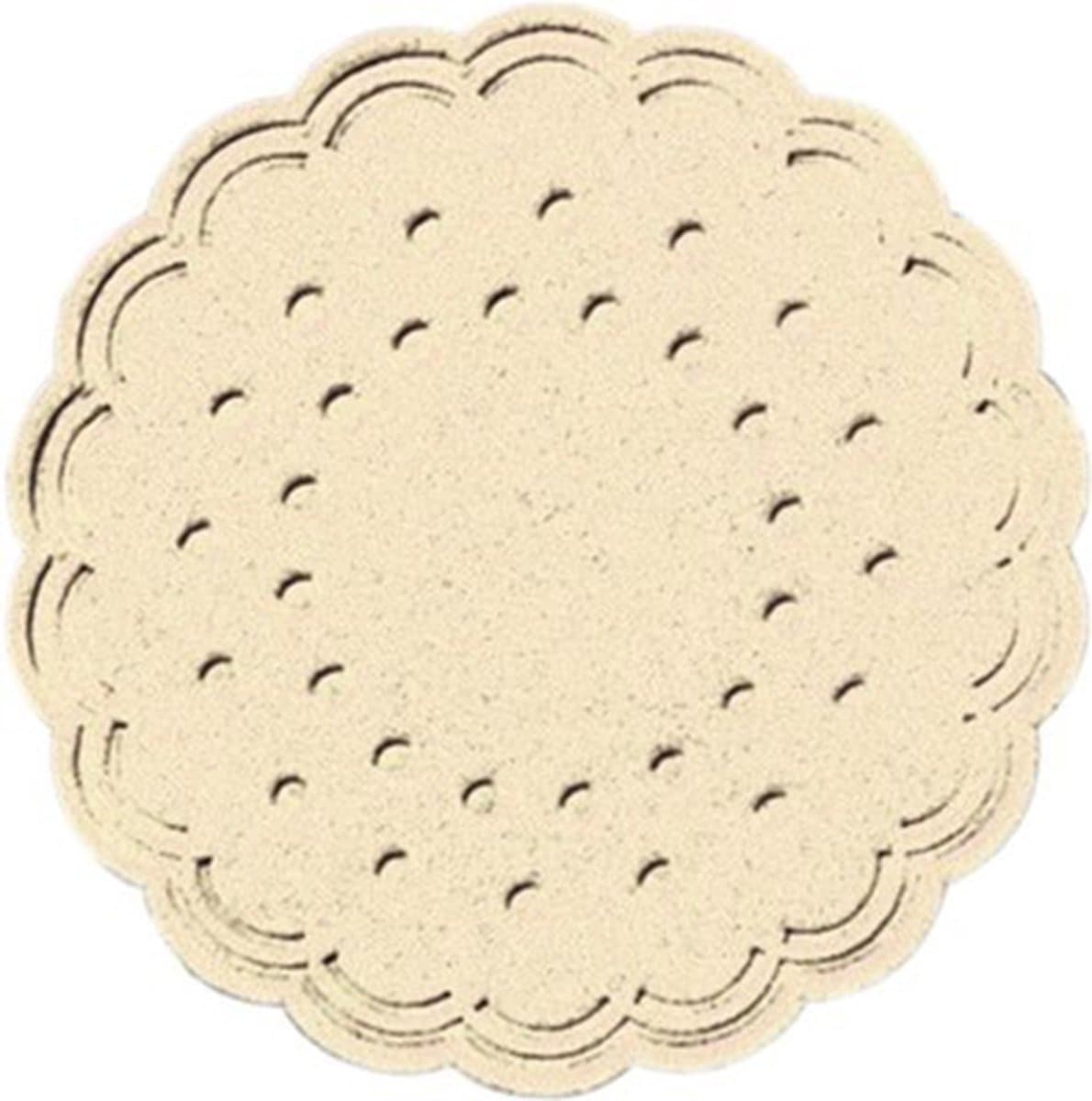 Duni - Onderzetters - rond - 7,5 cm - 250 stuks - cream
