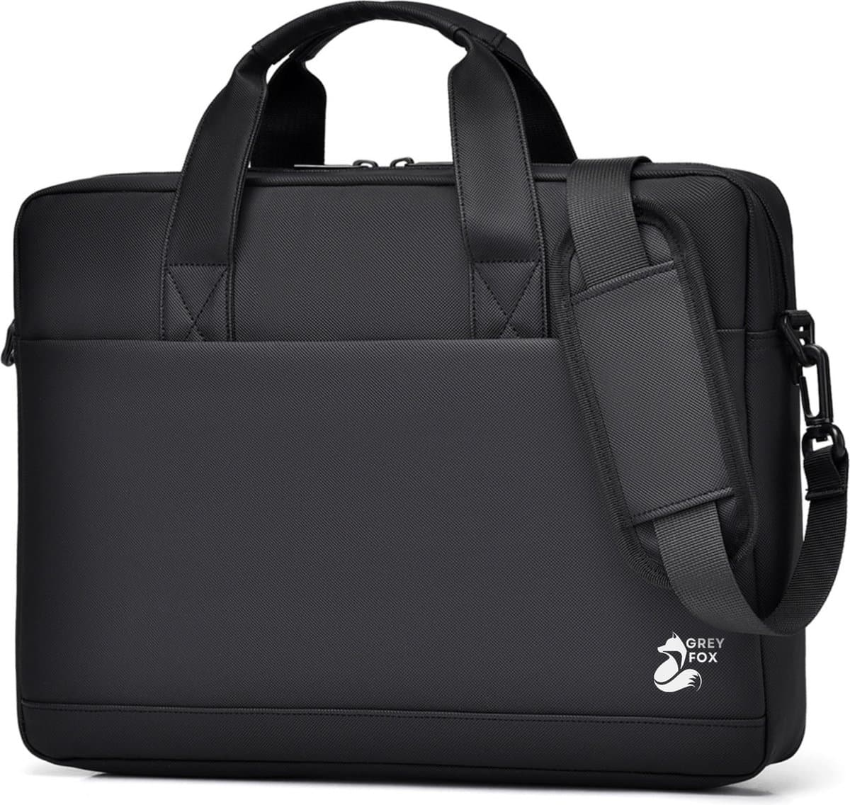 Grey Fox Laptophoes 15 tot 16.1 inch - Laptoptas - Macbook / IPad / Thinkpad - Sleeve met Ritssluiting - Kofferinsteek - Zwart