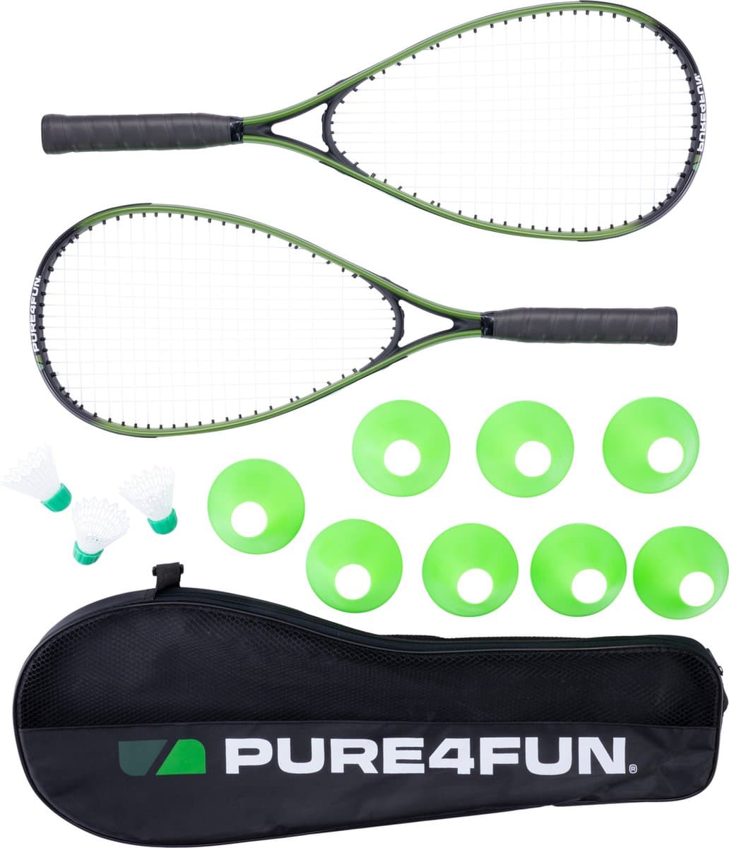 Pure4Fun - Speed badminton set - 2 rackets