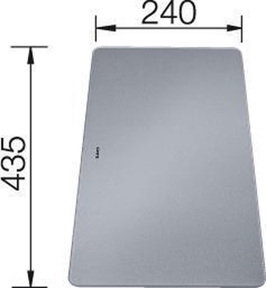 Blanco Snijplank glas voor onderbouw (KSM/KSV)