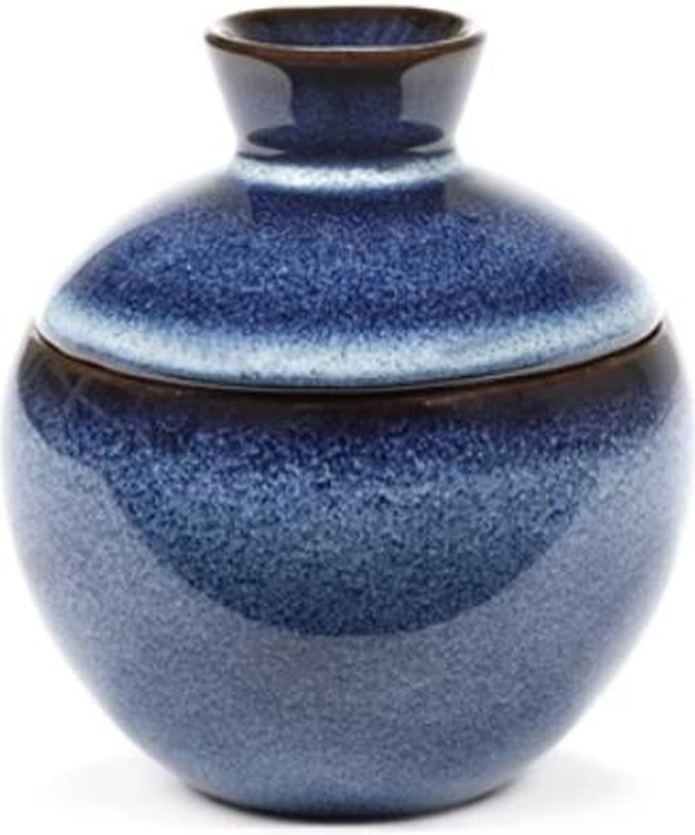Serax Pure by Pascale Naessens potje met deksel D9cm H10cm donkerblauw