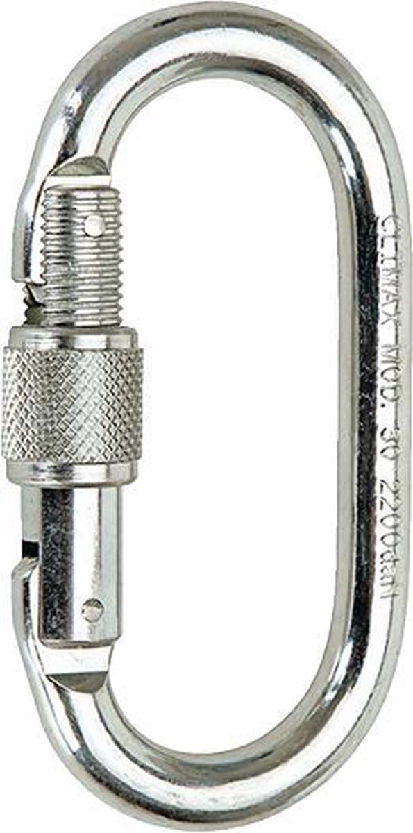 Climax Karabijnhaak - 10x5,5 cm - Veiligheidssluiting- Klimkarabijnhaak - Valbeveiliging - Verbinder