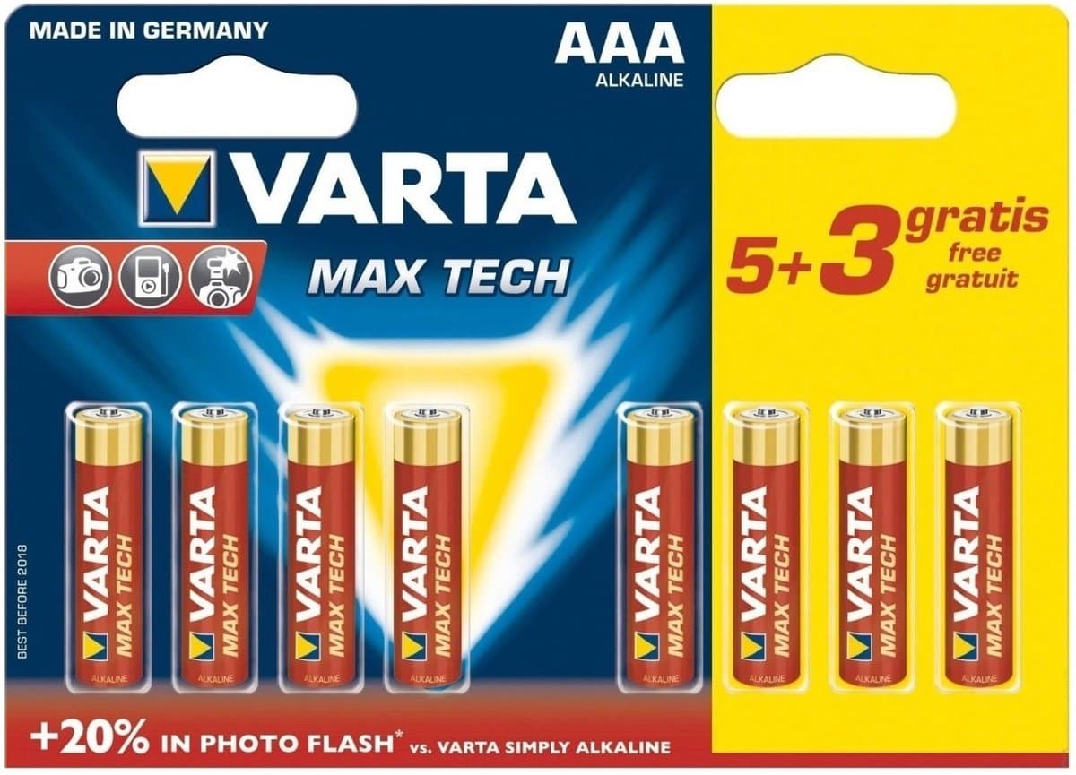 Varta Max Tech AAA Wegwerpbatterij Alkaline