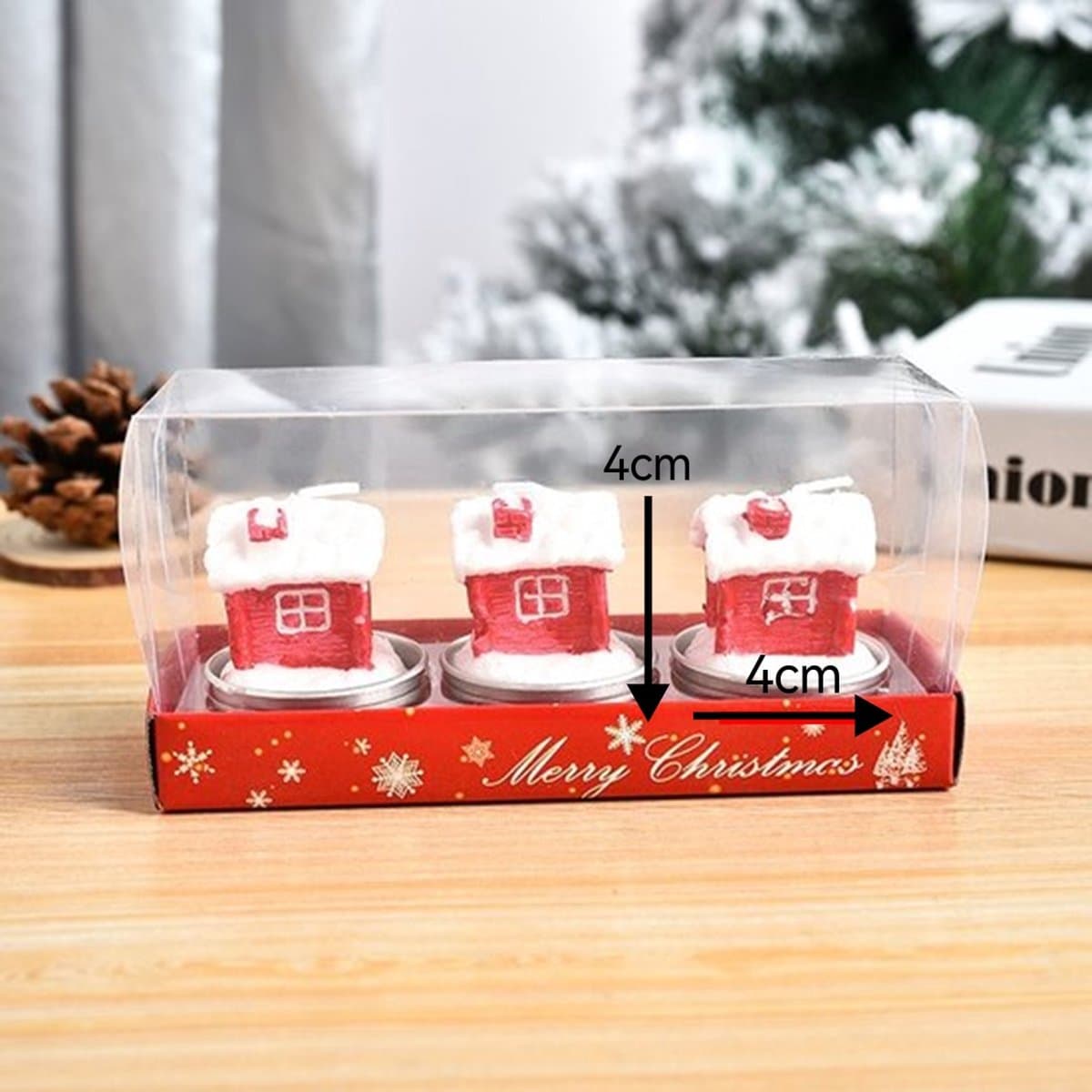 Kerstkaars kleine kaars huisstijl