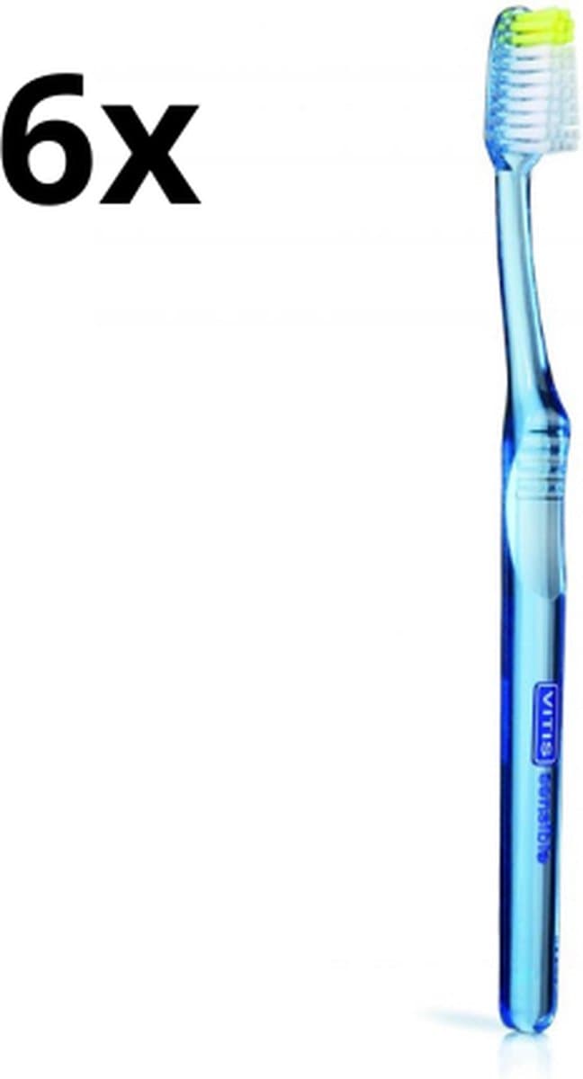 6x Vitis Sensitive Tandenborstel - Voordeelverpakking