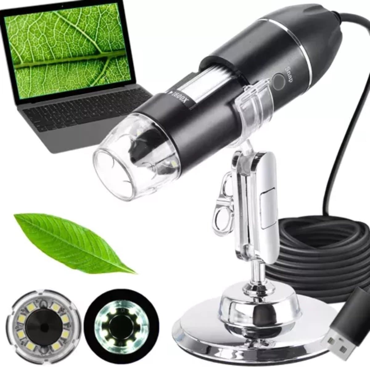 Izoxis USB Digitale Microscoop 1600x - Perfect voor Onderwijs en Onderzoek
