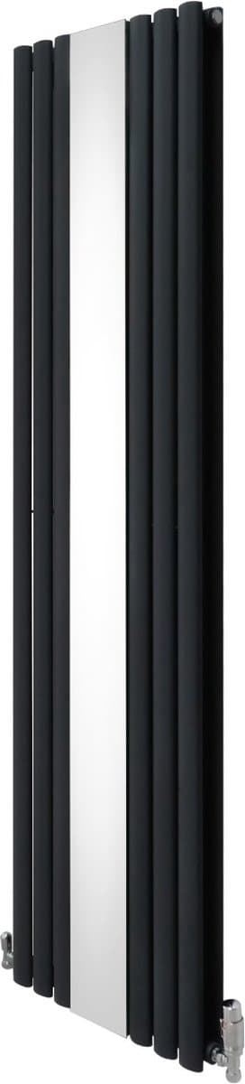 Ovale Spiegelradiator & Kleppen - 1800mm x 500mm - Grijs