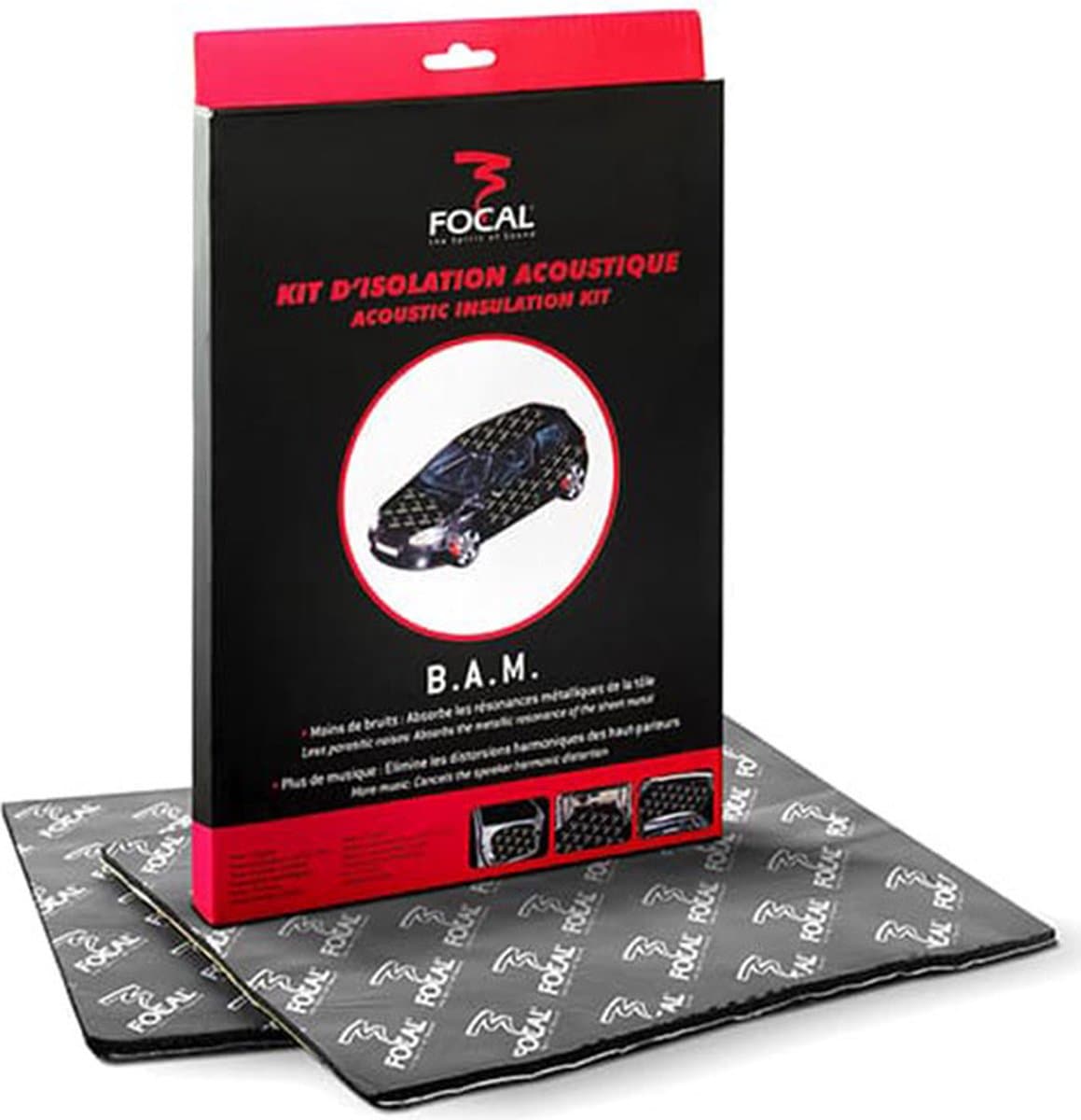 Focal BAM - Isolatieplaten - Isolatiemateriaal - Auto dempingsmateriaal - Alubutyl matten - 2x 4mm – 0,3m2