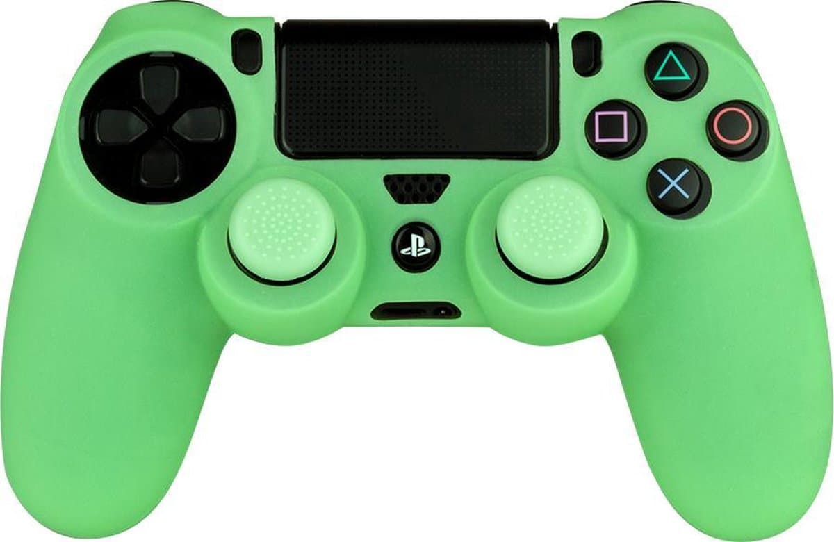 FR-TEC PS4 Siliconen Controller Skin met Thumb Grips - Glow In The Dark
