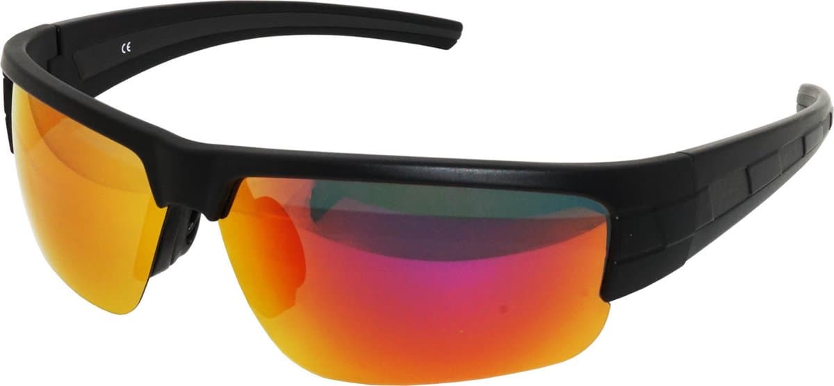 Amoy Tahiti Half Frameless Sportbril HD 1.1mm 7 Layers Polarized Lens - TR-90 Ultra-Light frame - Anti-Reflect coating - True Fire Revo Coating - TPU Anti-Swet Neusvleugels en Temple Tip - UV400