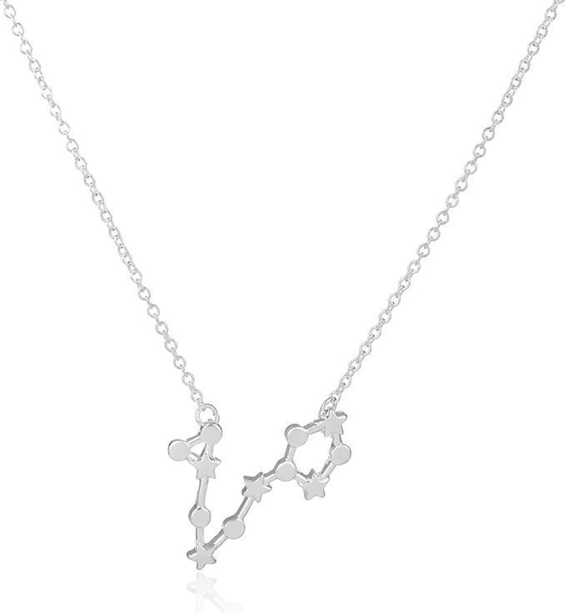 24/7 Jewelry Collection Vissen Ketting - Sterrenbeeld - Horoscoop - Zilverkleurig