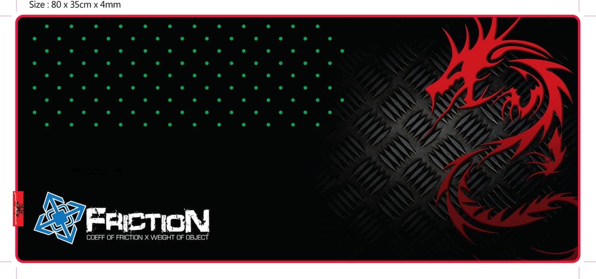 Dragon War GP3 Friction XXL - Gaming muismat