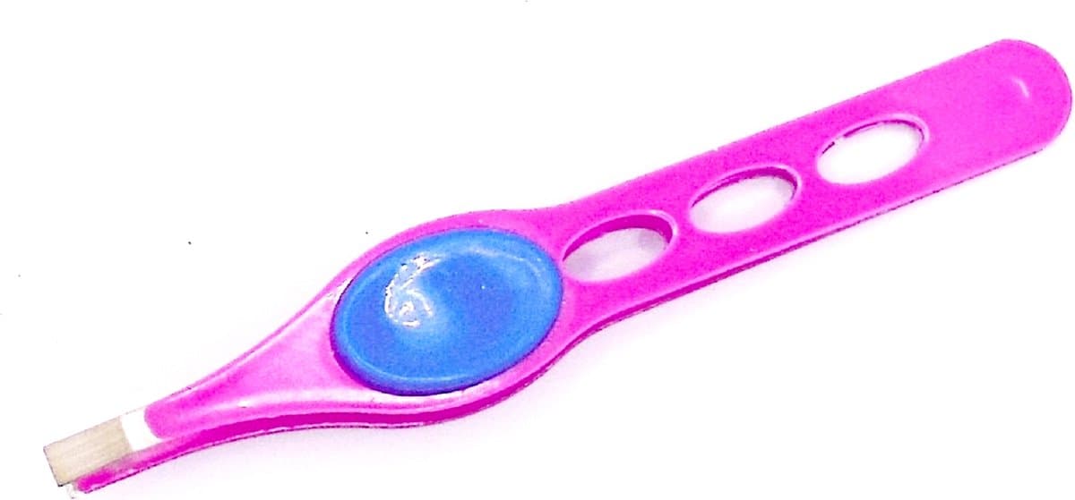 Pincet met drukpunten paars met blauw
