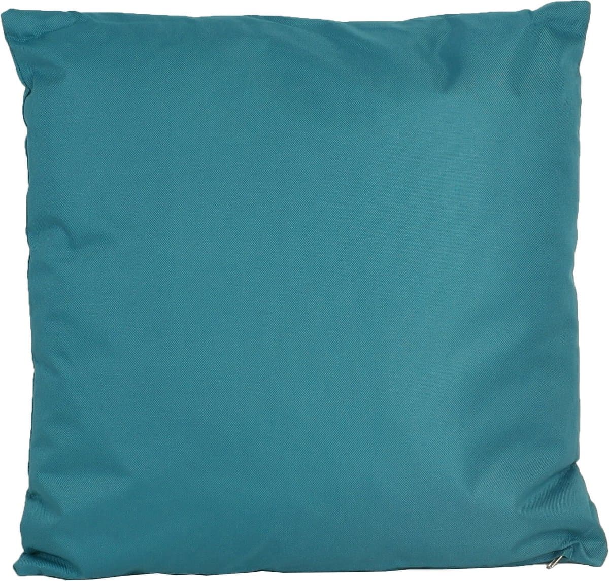 Anna's collection Buiten of tuin sier kussens - petrol blauw - 60 x 60 cm - binnen/buiten - zitkussens tuinbank