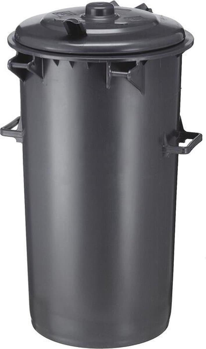 Kunststof afvalemmer 110 liter grijs