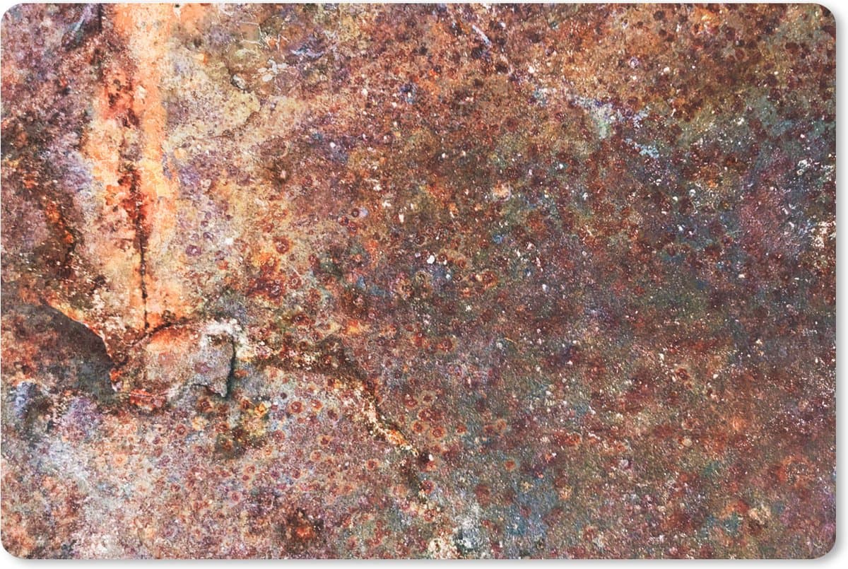 Muismat XXL 120x80 cm - Bureau onderlegger - Bureau mat Metaal - Plaat - Roest print - Bureaumat - Gaming mousepad xl - Bureaulegger groot - Computer deskmat