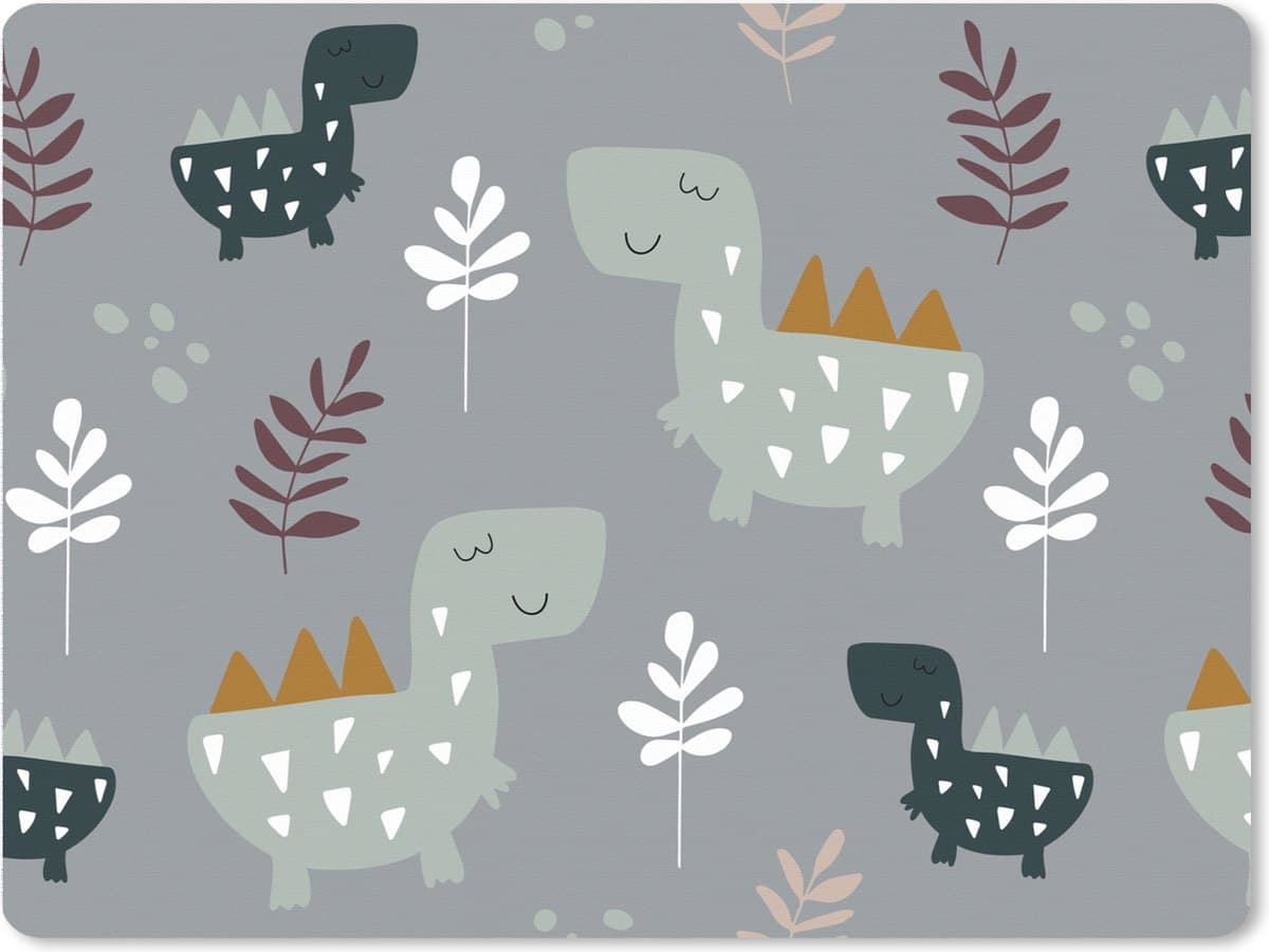 Muismat XXL 80x60 cm - Bureau onderlegger - Bureau mat Patronen - Jongens - Kinderen - Dinosaurus - Bureaumat - Gaming mousepad xl - Bureaulegger groot - Computer deskmat