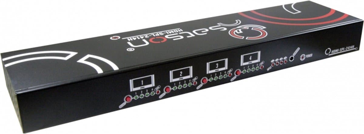 HDM-SPL-2414H / HDMI 4 x 4 matrix switch