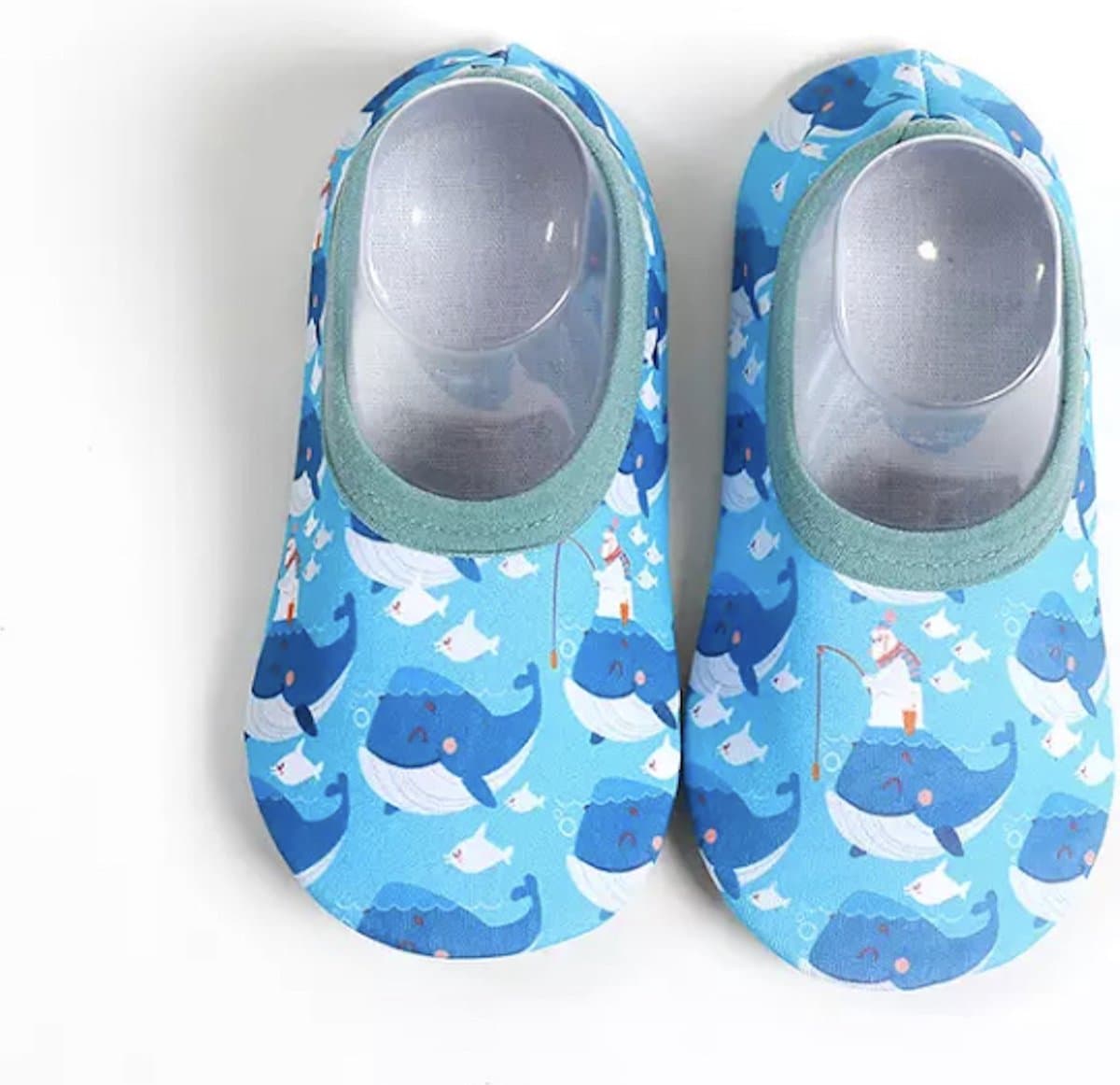 Zwemschoentjes - Waterschoentjes - Strandschoentjes - Anti-slipzool van baby-Slofje maat XL ( 17,5 cm) - Walvis