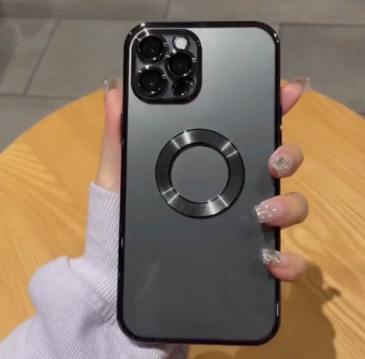 iPhone 13 pro hoesje met camera protector zwart