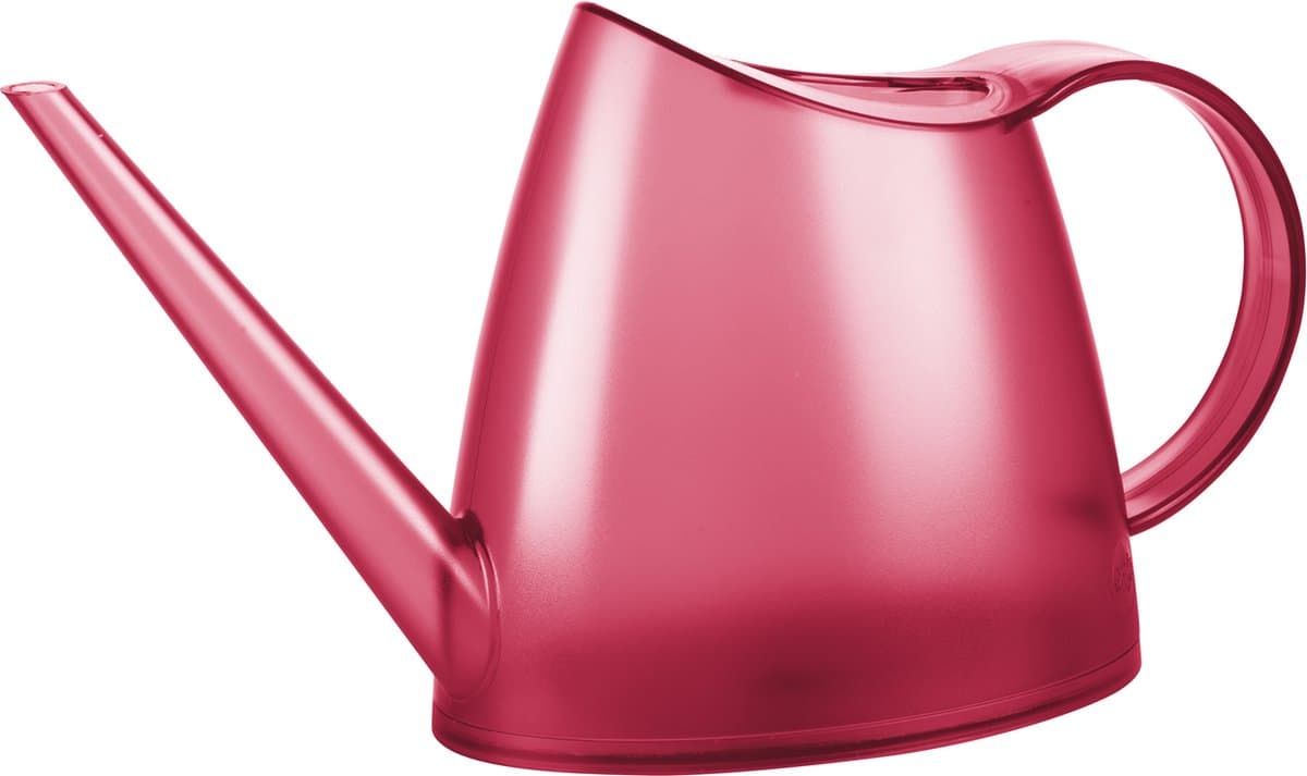 EDA bloemgieter Fuchsia 1.5 liter kunststof transparant rood