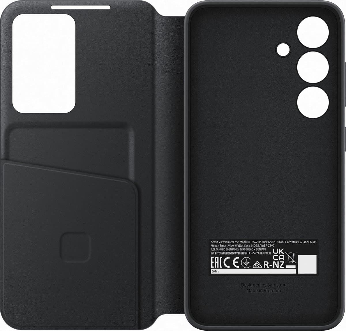 Samsung S24 Book Case Zwart