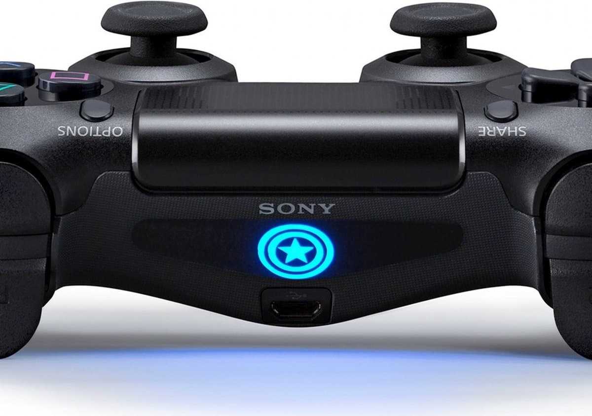 Lightbar sticker voor PlayStation 4 – PS4 controller light bar skin - Captain America logo – lightbar sticker - stuks