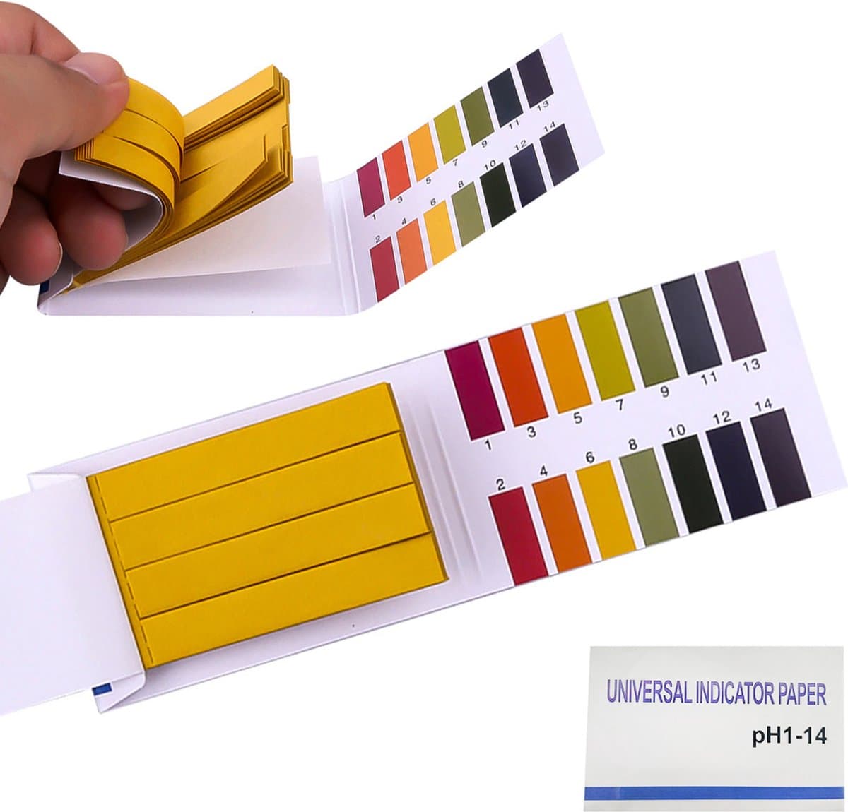PH teststrips 80 strips Litmus papier water zuurgraad testen - Lakmoespapierstroken pH-meting 1-14 80 stuks