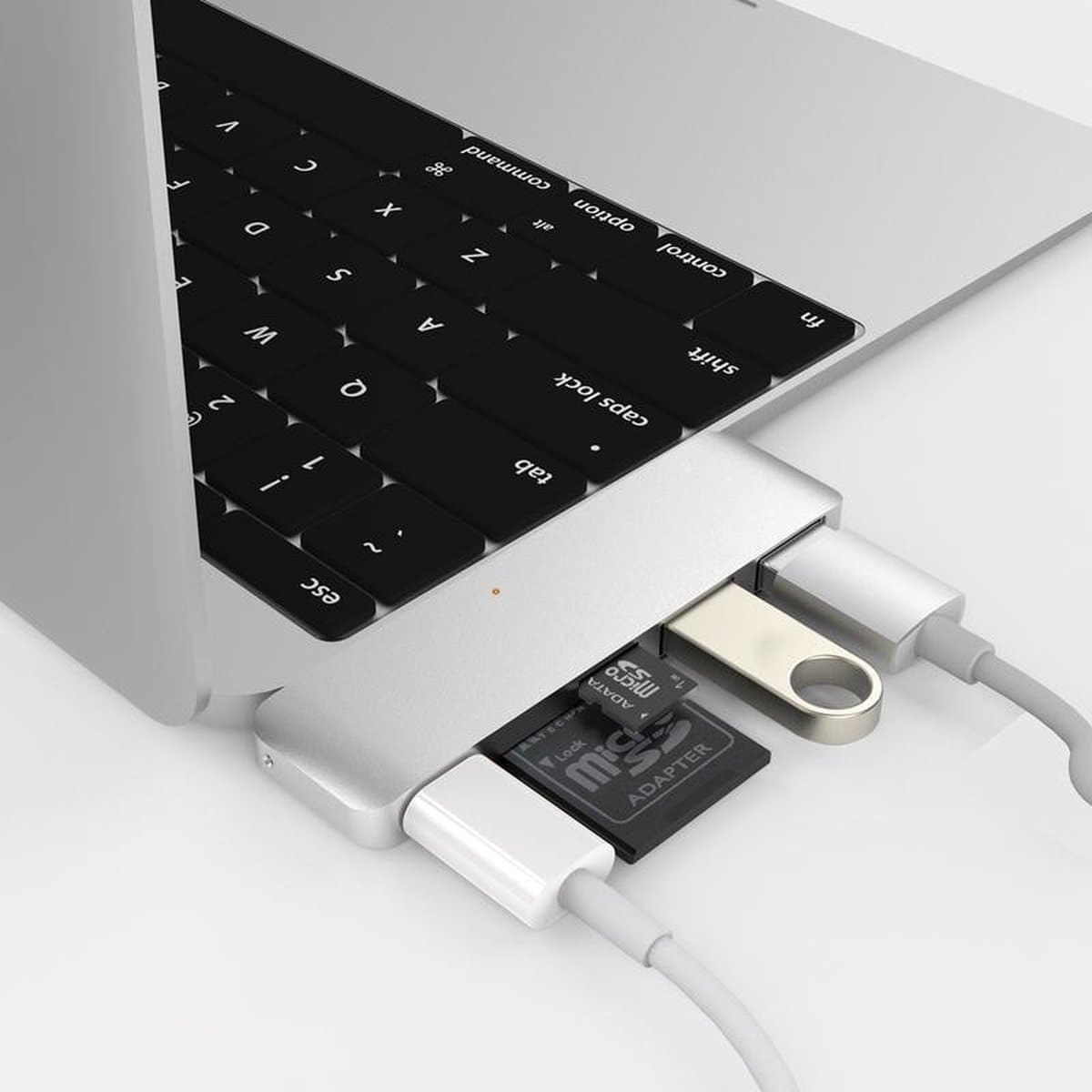 Hyper USB C 5 in 1 connection kit USB 3.1 - Zilver