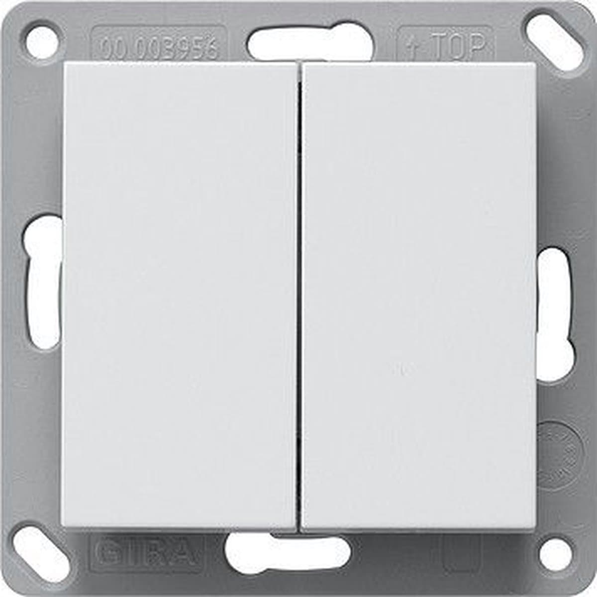 Gira System 55 EnOcean draadloze wandzender - 2-delig - Wit - 242203