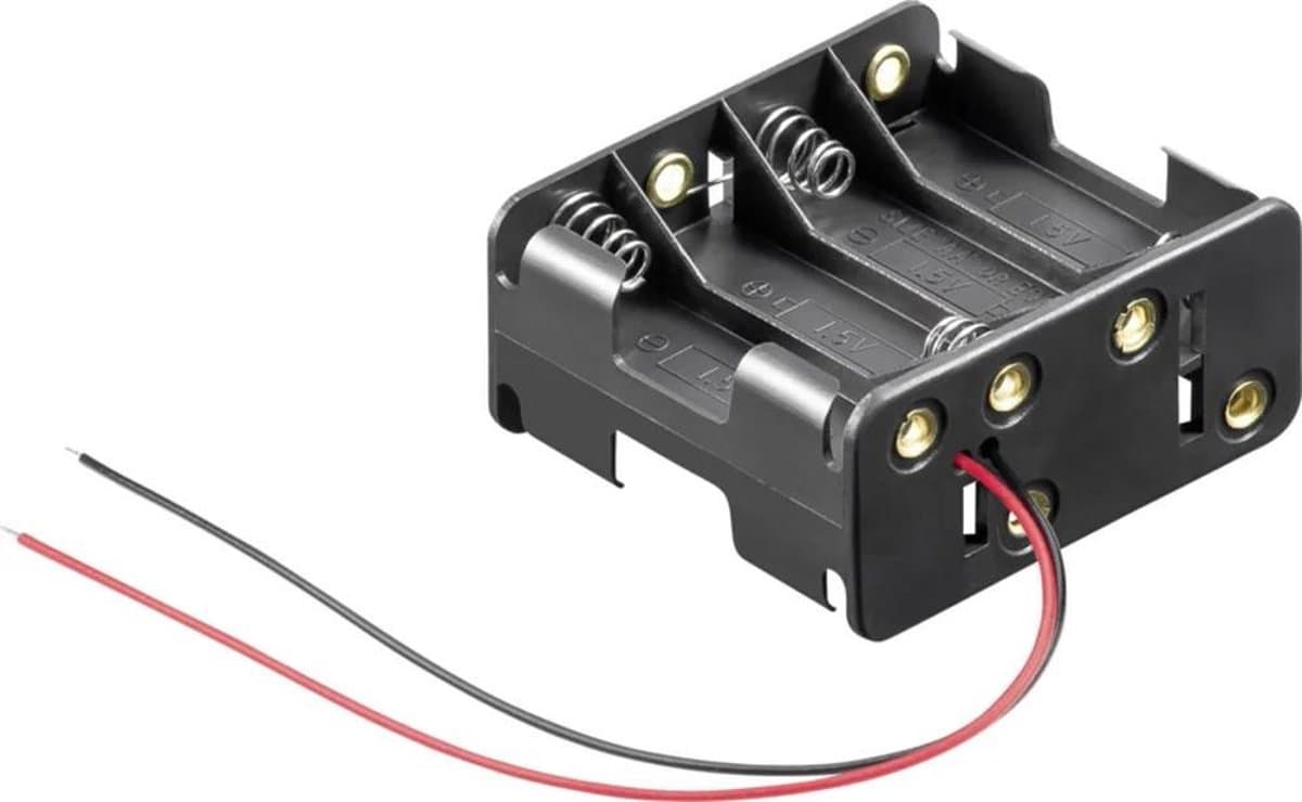 OTRONIC® 8x AA batterijhouder (Back-To-Back 12V)