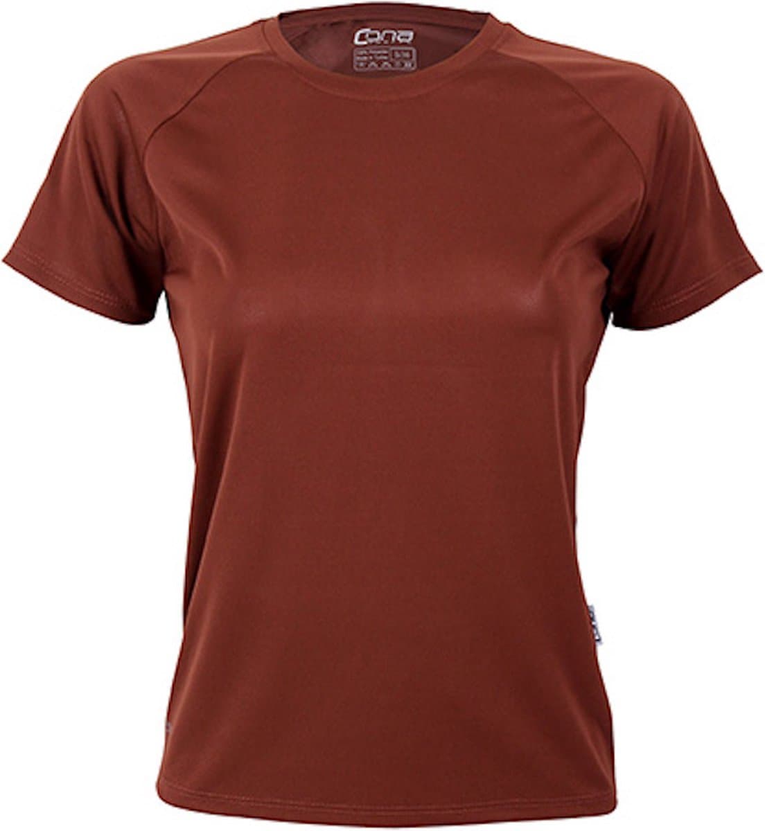 Damessportshirt 'Tech Tee' met korte mouwen Choco - S