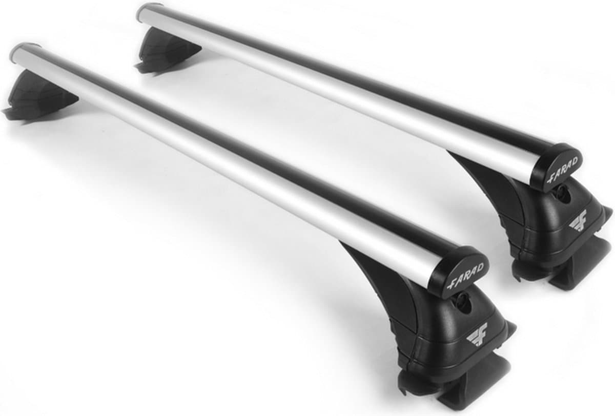 Dakdragers geschikt voor Fiat Panda Cross vanaf 2014 open dakrailing - Aluminium - 100kg Laadvermogen - Merk Farad