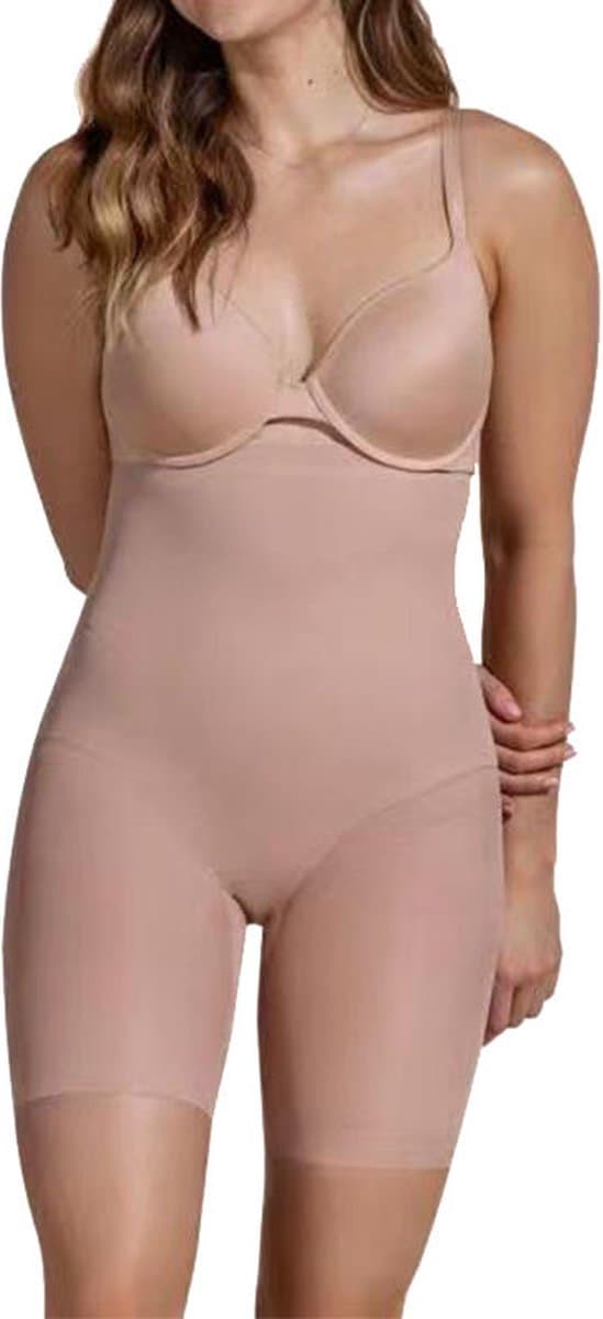 Wow Peach - Taille Wrap Short - Shapewear - Corrigerende Ondergoed - Shaping broek - Comfort Slimwear - Nude - Large
