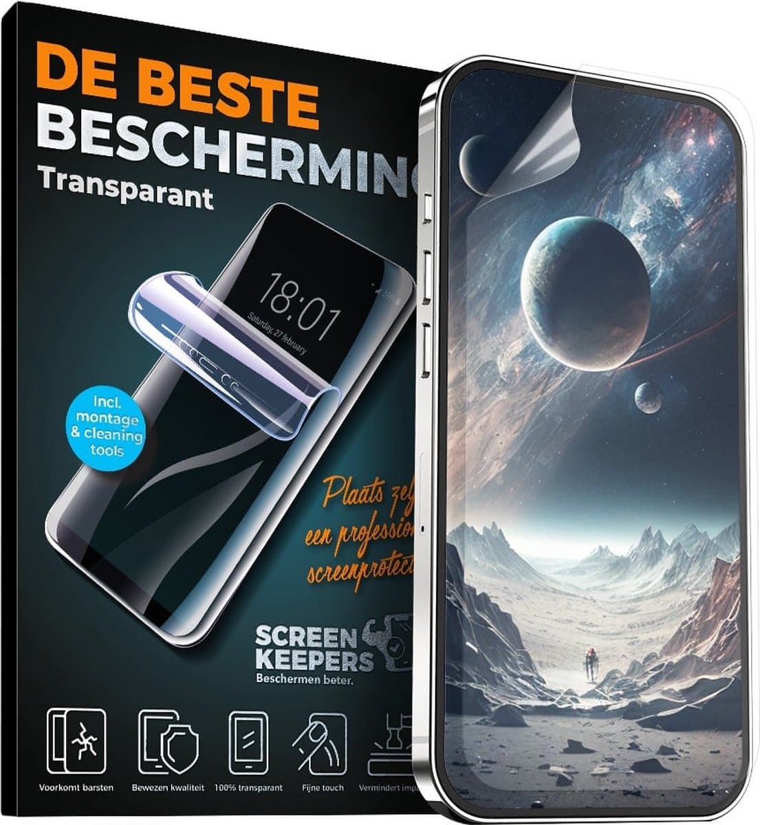 Screenprotector - Geschikt voor Huawei P10 - Extra sterk - Case vriendelijk - Volledig transparante screenprotector - Screenprotector voor Huawei P10