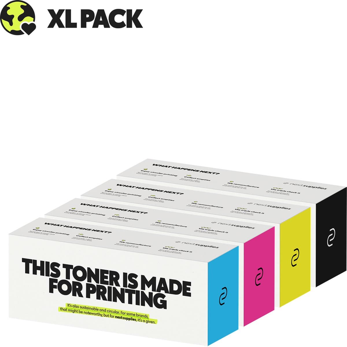 Multipack Brother TN-426 (Zwart/Cyaan/Magenta/Geel). Originele toners, circulair.