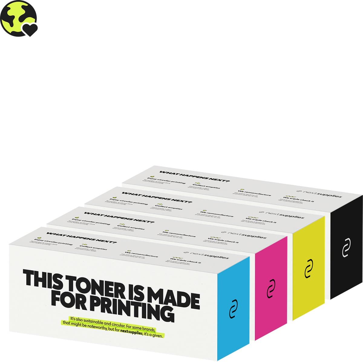 Multipack Kyocera TK-590 (Zwart/Cyaan/Magenta/Geel). Originele toners, circulair.