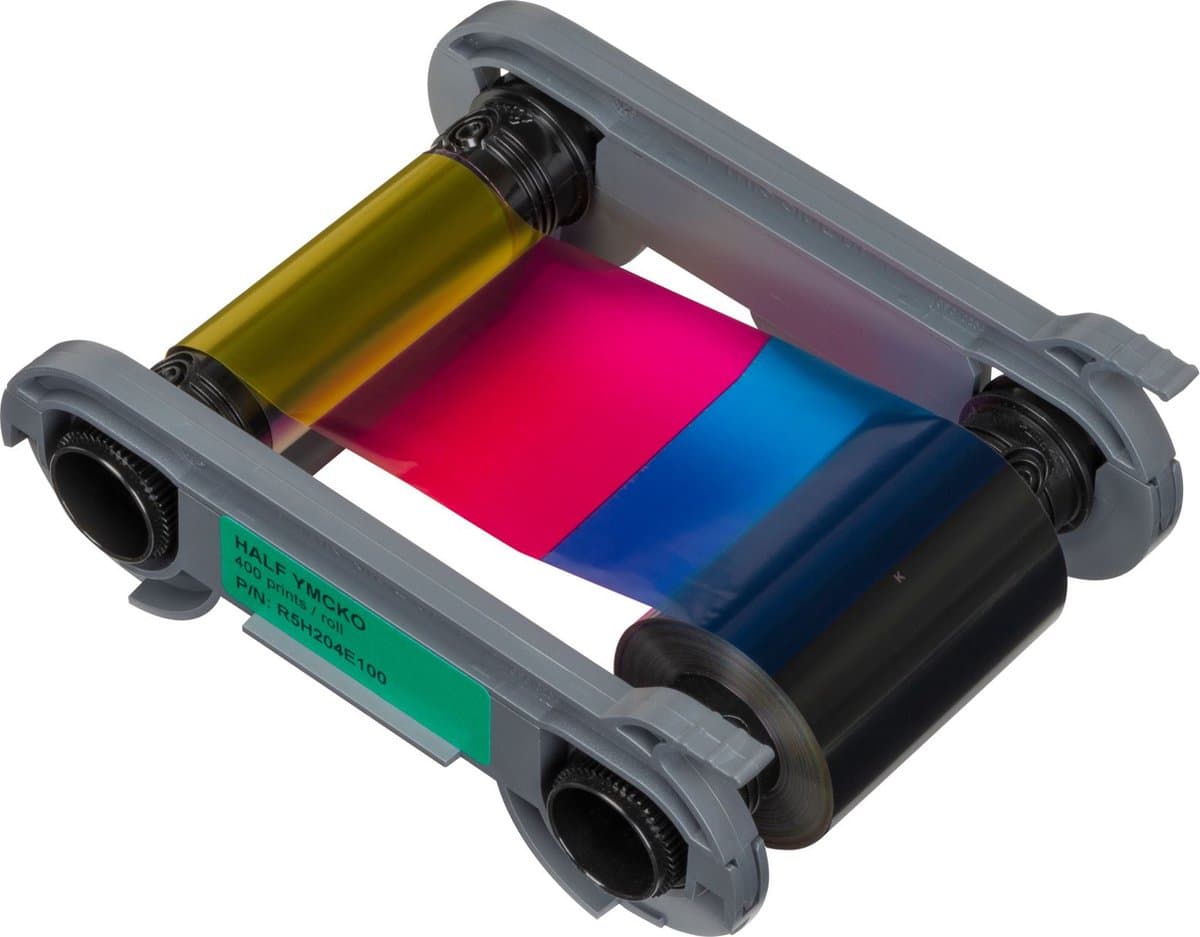 Evolis printlint R5H204E100 YMCKO Half Panel Colour Ribbon