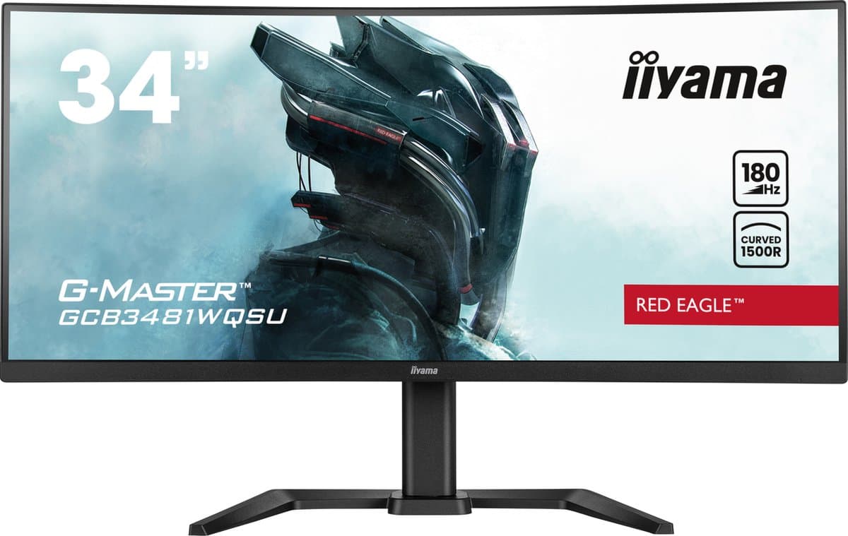 iiyama G-MASTER GCB3481WQSU-B1 computer monitor 86,4 cm (34") 3440 x 1440 Pixels UltraWide Quad HD LCD Zwart