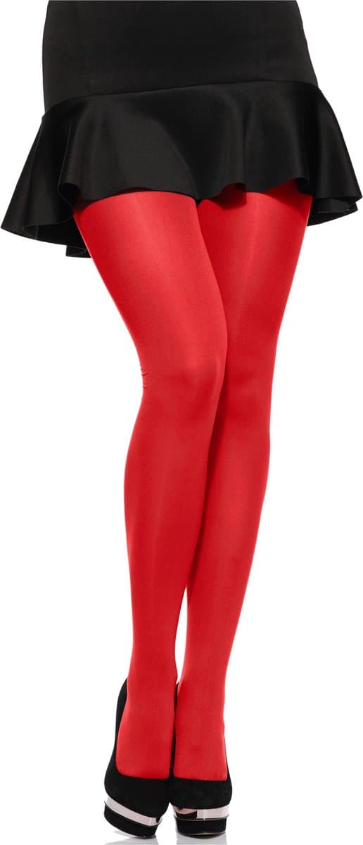 Merry Style MS-GB-162 Dames Panty - 60 DEN -Plus Size - Grote maat - Polyamide - Rood - XXL